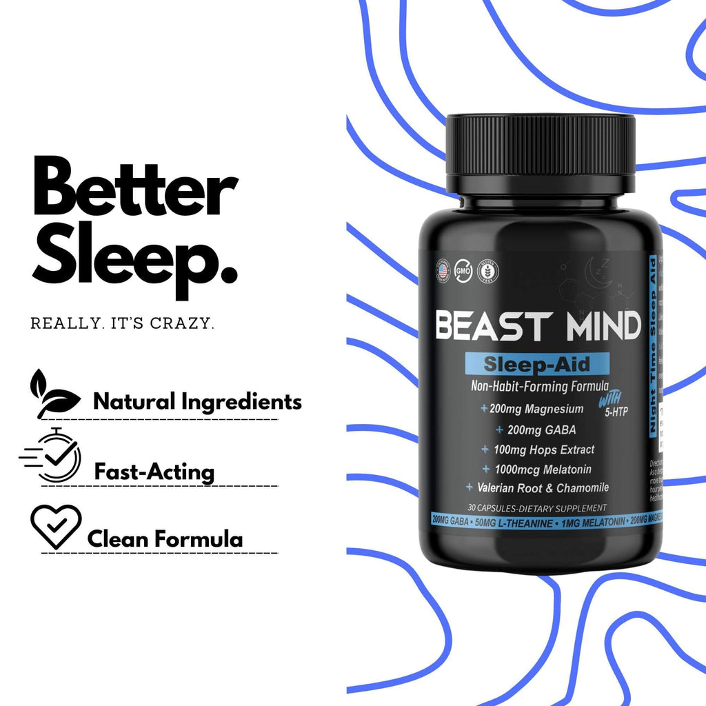 Want A Bump Non-Habit Forming Sleep Aid: Wake Up Refreshed - Powerful Formula with Melatonin, GABA, Valerian Root, Chamomile, Magnesium for Restful & Deep Sleep - 30 Capsules