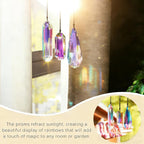Set 3 Sun Catcher Crystal Prisms AB Colored Crystal Suncatchers for Window