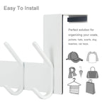 WEBI Over The Door Hooks,Over Door Towel Rack,Door Hanger,Door Coat Hanger,Door Coat Rack,Door Hooks for Hanging Clothes,Back of Door,White