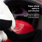 StickTite Lenses Medium 32mm (Single Pack) - Stick-on bifocal lenses - Instantly convert sunglasses into magnified, bifocal sunglasses. Reusable lenses (Clear (1 Pair), 1.5, Diopters)