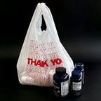 TashiBox Thank You plastic bags with handles(500 count),shopping,grocery T-shirt bags for small business,11.5" X 6.25" X 21", 15mic, 0.6 Mil
