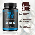Viril Edge Capsules, Official Viril Edge Pills for Men with All Natural Ingredients, Maximum Strength Supplement Premium Vitamins Supporting Optimal Wellness & Advanced Health Naturally (60 Capsules)