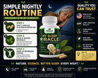 GREEN VALLEY NATURALS My Sleep Miracle Vegan Sleep Support Supplement | Melatonin-Free Formula | Ashwagandha, Chamomile & L-Theanine | Promotes Calm, Relaxation & Restful Sleep | 60 Capsules