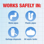 Drano Balance Drain Clog Remover and Cleaner, Non-Corrosive Formula, Safe on All Pipes and Septic Tanks, Formulated Using Only Essential Ingredients, 32 Fl Oz