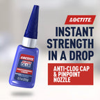 Loctite Super Glue Liquid Professional, Clear Superglue For Plastic, Wood, Metal, Crafts, & Repair, Cyanoacrylate Adhesive Instant Glue, Quick Dry - 0.14 fl oz Bottle, Pack Of 12