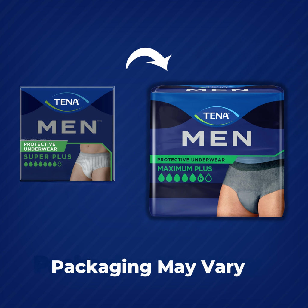 Tena Incontinence/Bladder Control Underwear for Men, Protective, Medium/Large, 16 ct