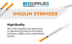 BH Supplies Insulin Syringes U-100 for 30 Units 31G .3ml/cc 5/16" (8mm) Pack of 100 Pcs