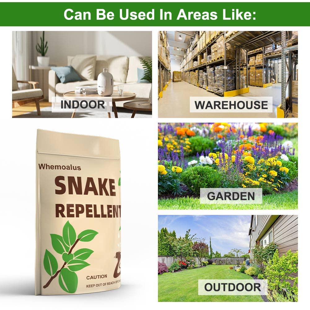 Whemoalus Snake Repellent for Outdoors Pet Safe, Snake Away Repellent for Outdoors, 8-Pack Snake Repellent for Yard, Rattlesnake Repellent for Home, for Yard Garden