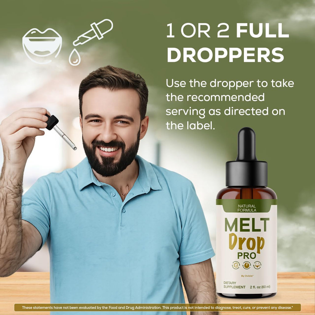 (3 Pack) Melt Drops Pro - Official MeltDrops Pro Oral Liquid Advanced Premium Formula Support for Maximum Strength, All Natural Ingredients for Overall Health & Wellness, 3 Bottles for 3 Months