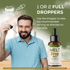 (3 Pack) Melt Drops Pro - Official MeltDrops Pro Oral Liquid Advanced Premium Formula Support for Maximum Strength, All Natural Ingredients for Overall Health & Wellness, 3 Bottles for 3 Months