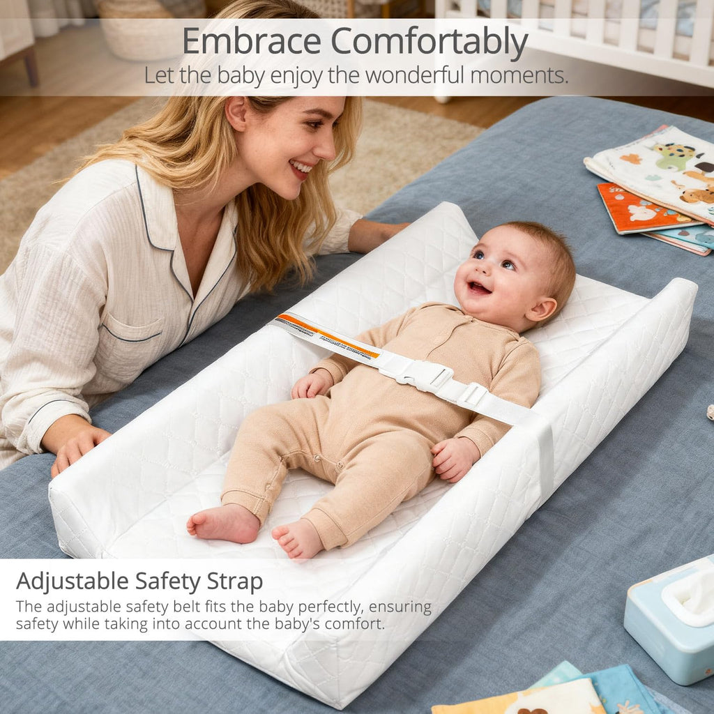 JVEOO Waterproof Baby Changing Pad Wipeable Diaper Changing Mat