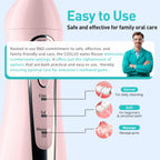 COSLUS ADA Accepted C20 Water Dental Flosser Pick, Professional Set Pink