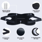 JOMVD Knee Brace for Knee Pain, Meniscus Tear, ACL, Adjustable Knee Support with Side Spring Stabilizers for Meniscus Tear, Arthritis, Patella Stability, Knee Pain Relief, Women and Men, Large