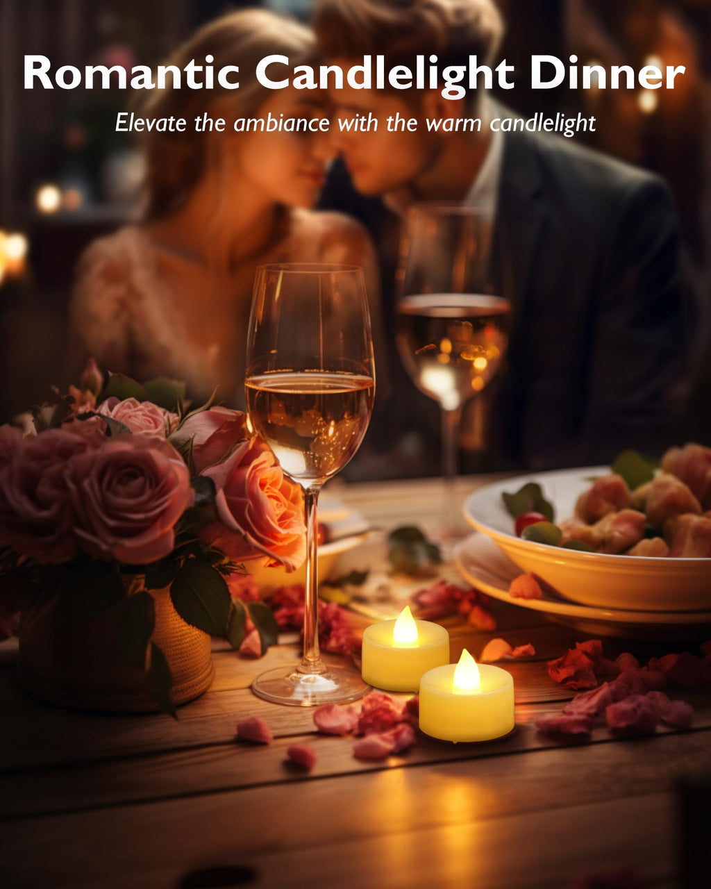 Homemory 12-Pack Remote Flameless LED Battery Tea Light Candles, 400+Hrs