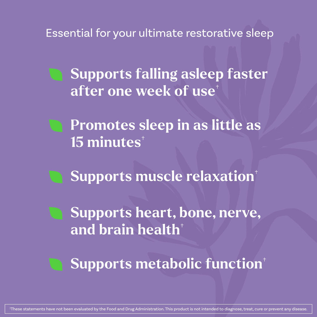 Natrol Sleep + Restore Magnesium Glycinate Blend Gummies with Melatonin 5mg - Calm Magnesium with GABA, Botanical Blend, Cherry Flavor, 60 Gummies