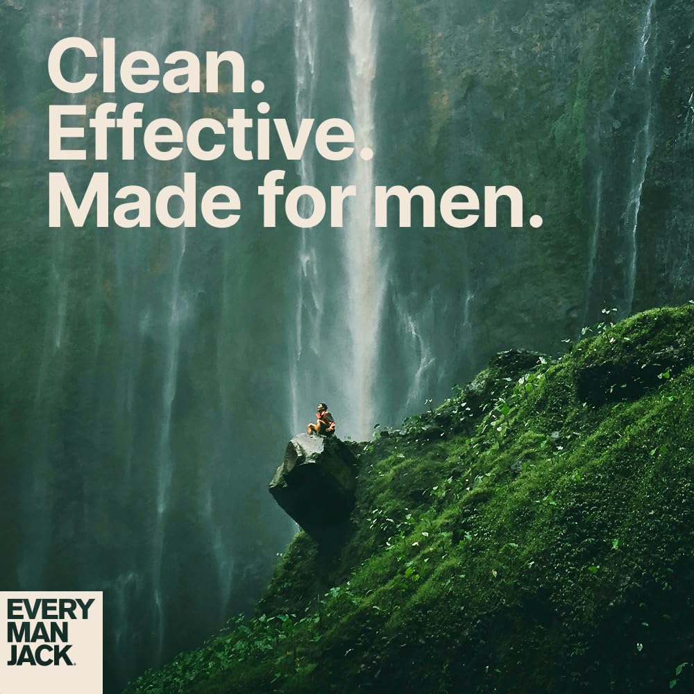 Every Man Jack Sandalwood Beard Wash - Cleanse, Soften, and Hydrate for a Healthier Beard - Made w/Naturally Derived Ingredients like Aloe Vera and Coconut - 6.7 oz - 2 Pack
