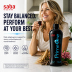 HerbFuse Saba Prime One Liquid Adaptogen Blend with Ashwagandha, Rhodiola, Reishi, Ginseng & Eleuthero - Herbal Supplement, 32 Fl Oz, 63 Servings