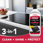 Weiman Ceramic and Glass Cooktop - 10 Ounce - Stove Top Daily Cleaner Kit - 12 Ounce - Glass Induction Cooktop Cleaning Bundle for Heavy Duty Mess Cleans Burnt-on Food