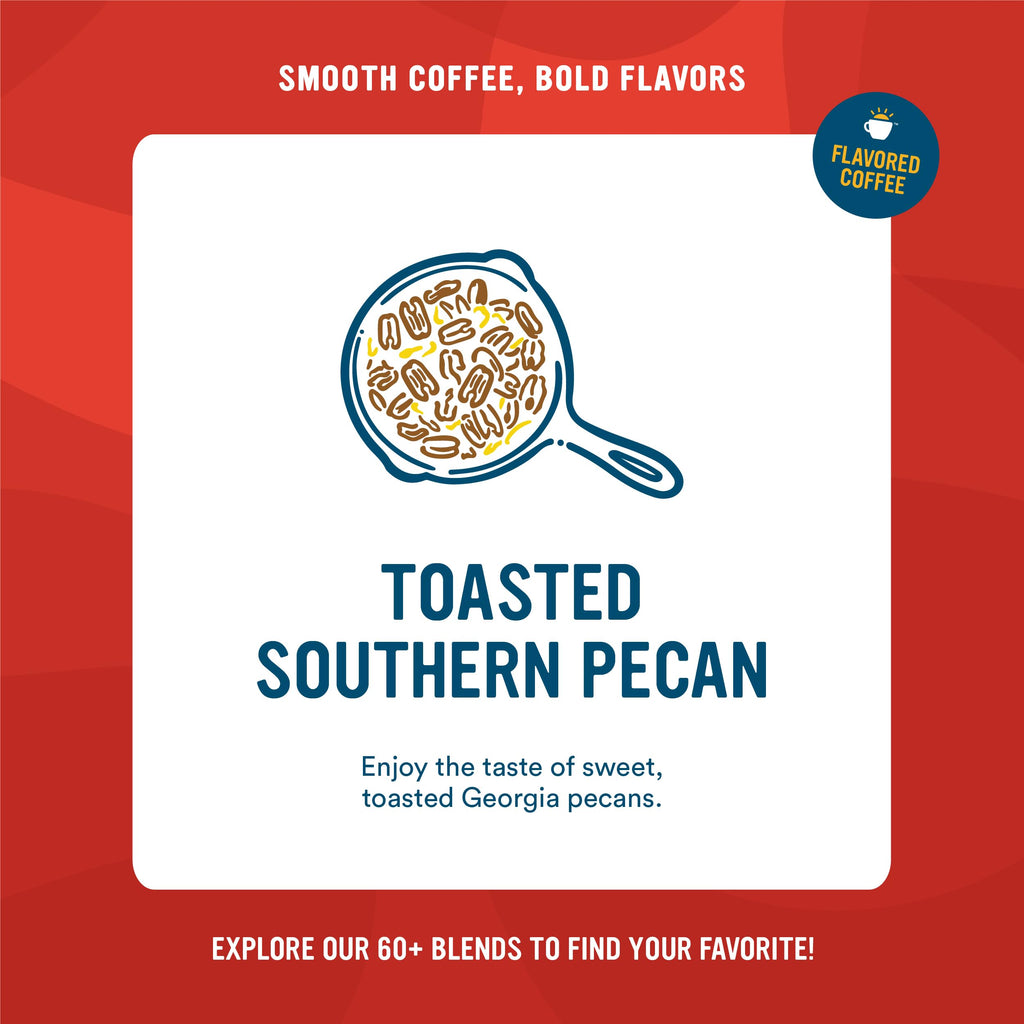 Cameron's Coffee Roasted Whole Bean Coffee, Flavored, Toasted Southern Pecan, 32 Ounce