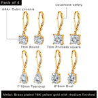 MDFUN Dangle Drop Earrings for Women Teardrop/Round/Oval/Square