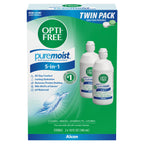Opti-Free Puremoist Multi-Purpose Contact Lens Solution with Lens Case, 20 Fl Oz (pack of 2- 10oz bottles)