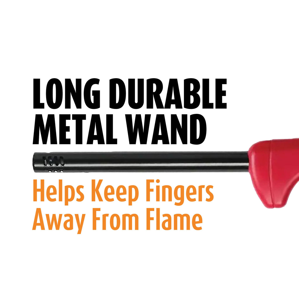 BIC Multi-purpose Lighters, Long Metal Wand for Grills and Fireplaces, Classic Collection, 4-Pack (Colors May Vary)