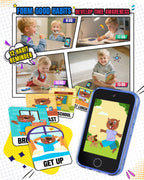 Byserten Kids Phone 3.5'' Touchscreen with Dual Camera & Learning Games