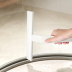 dancemoon JustHang Shower Squeegee with Built-in Hook, 10-Inch White