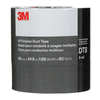 3M Duct Tape DT8, 3 Pack, Industrial Strength, Multi-Use, Silver color tape, 1.88" x 60 yd, Tear by Hand, Professional Grade Adhesive, Perfect for HVAC, Bundling, Moisture Proofing, and Reinforcing