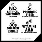 Oikos Protein Shake, Chocolate, 30g Protein, 12 fl oz, 12 Count