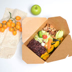AICHEF 50 Pack 70 oz Large Take Out Food Containers - Heavy Duty Microwavable Kraft Brown Paper To Go Box #3 - Grease Resist Paper Lunch Box Cardboard Take Out Box for Restaurant, Household, Party
