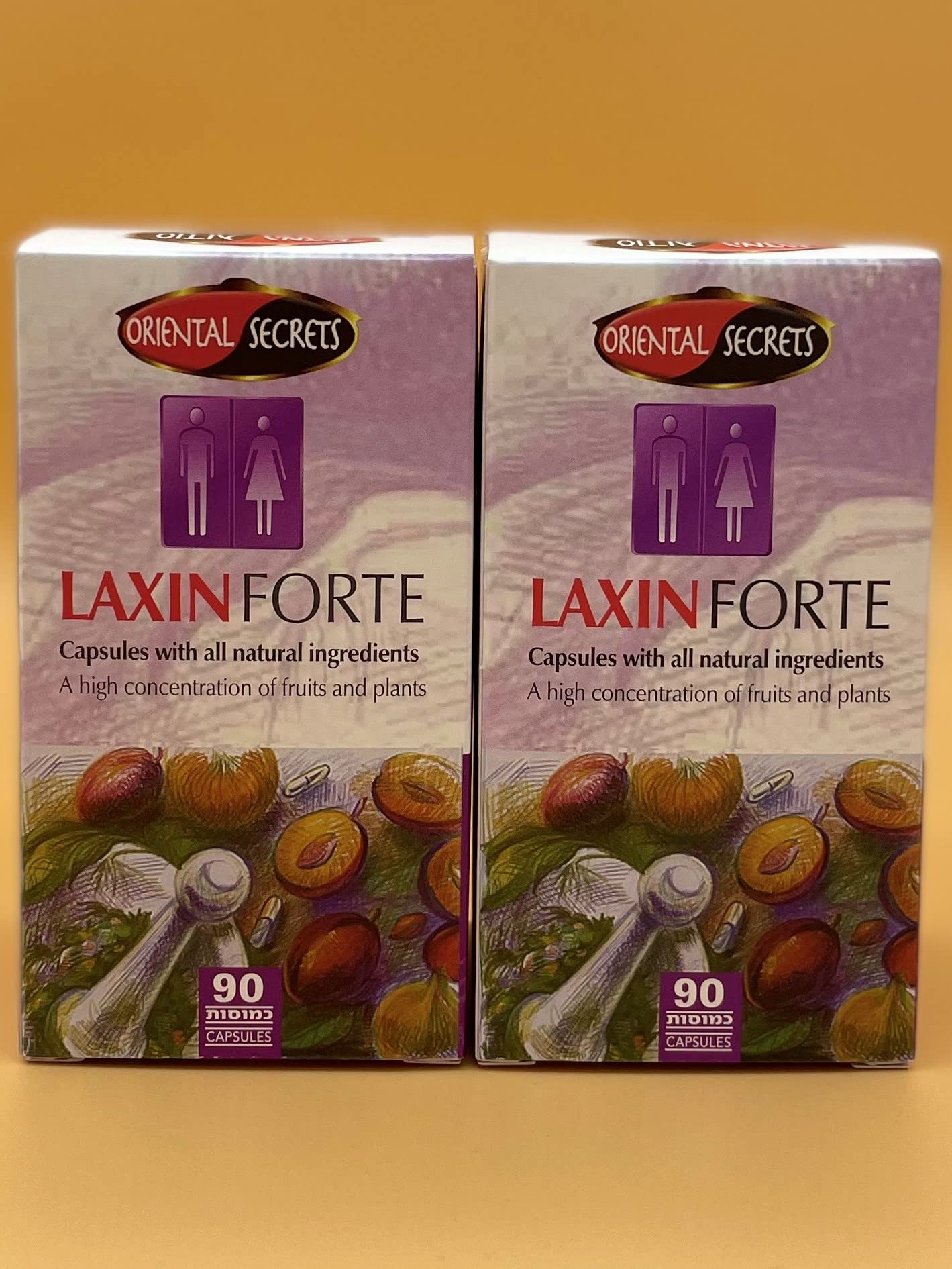 Laxin Forte 180 Capsules of Kosher Regular Bowel Movment Oriental Secrets