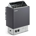 VEVOR Sauna Heater,220V Electric Sauna Stove, Steam Bath Sauna Heate 3h Timer and Adjustable Temp for Max. 176-318 Cubic Feet, Home Hotel Spa Shower Use (6KW) FCC Certification