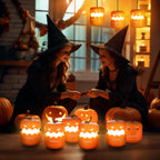 EverBrite 6-Pack Halloween Pumpkin Lantern, Collapsible Jack O Lantern