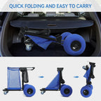 Aomedeelf Beach Cart with Balloon Wheels for Sand, Maximum Capacity 220 lbs