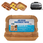 Air Fryer Liners For Ninja Foodi XL Smart FG551 6-in-1 Indoor Grill,100PCS Rectangular Air Fryer Disposable Paper Liner, Parchment Paper Liners for Ninja Smart Xl Air Fryer