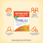 Boiron ThroatCalm Tablets for Relief of Sore Throat, Scratchy, Red or Dry Throat, and Hoarseness - 120 Count