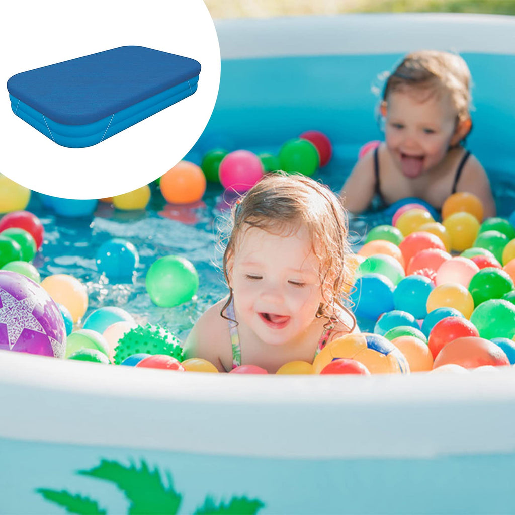 Rectangle Pool Cover, Inflatable Underground Pool Cover Dust and Rainproof Home Pools Cover, Fits 120 in x 72 in Frame Pool and Solar Cover for Garden Outdoor (10ft X 6ft)