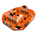 2026 Graduation Party Supplies Kit - Class of 2026 Decor Set with Congrats Grad Food Trays, Graduation Decorations & Favors for a Memorable Grad Party（Orange & Black）