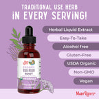 MaryRuth Organics Valerian Root Liquid Drops | 2 Month Supply | Sugar Free | USDA Organic Valerian Root Drops | Support Sleep | Calm and Stress Relief | Vegan | Non-GMO | Gluten Free | 60 Servings