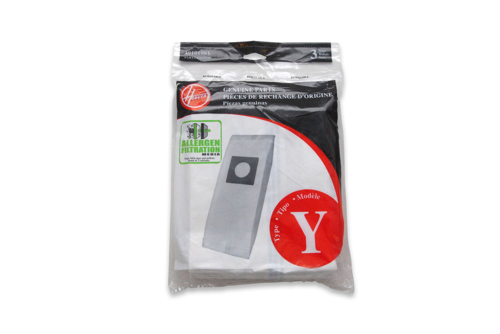 Hoover Vacuum Cleaner Bags for Upright Vacs, Pack of 3, Type Y