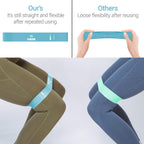 TechStone Resistance Bands Set for Men and Women, Pack of 5 Different Levels Elastic Band for Home Gym Long Exercise Workout ��� Great Fitness Equipment for Training, Yoga ��� Free Carrying Bag (Blue)