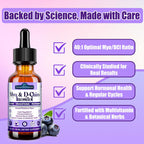 2 Pack Myo-Inositol & D-Chiro Inositol Supplement For Women Drops, Ideal 40:1 Ratio w. Organic Chaste Tree Berry, Ceylon Cinnamon Support Hormonal Balance & Ovarian, Cycle Regulation, Mood, Nerve