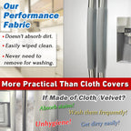 Refrigerator Door Handle Covers, Set of 4, Performance Appliance Handle Covers, Non-Slip Fridge Door Handle Covers, Keep Your Kitchen Clean, Microwave Oven Dishwasher door Handle Protectors(Gray)