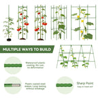 Halatool 8 Pack Tomato Cages for Garden, Up to 48in (4FT) Trellis