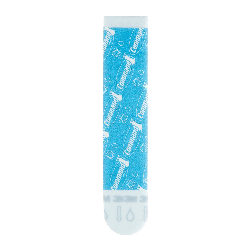 Command Water-Resistant Adhesive Refill Strips, Large (Pack of 16) – Damage-Free Hanging for Bathroom Hooks & Shower Caddies in Humid Areas, No Tools Needed, Holds 5 lb