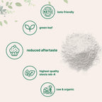 Micro Ingredients Pure Organic Stevia Powder, 8 Ounces, 1418 Serving, Highest Grade Stevia Green Leaf Extract Reb-A, Reduced Bitter Aftertaste, 0 Calorie, Natural Sweetener, Sugar Alternative, Keto Friendly