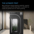 AC Infinity CLOUDLAB 844, Advance Grow Tent 4x4, Thickest 1" Poles