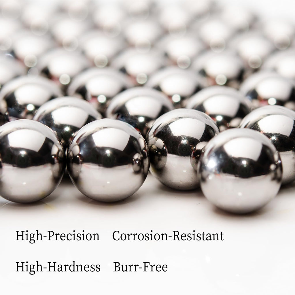 Two 2-3/8" Inch Diameter Hardened Chrome Solid Steel Bearing Balls, Vigorous Precision Balls (2 Pieces)