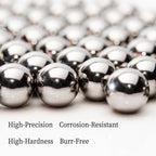 Two 2-3/8" Inch Diameter Hardened Chrome Solid Steel Bearing Balls, Vigorous Precision Balls (2 Pieces)